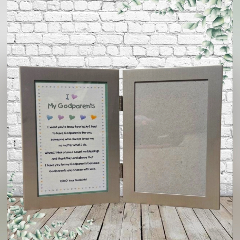Godparents picture frame
